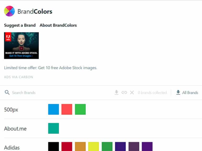 BrandColors 知名品牌配色大全，免費快速取得色碼