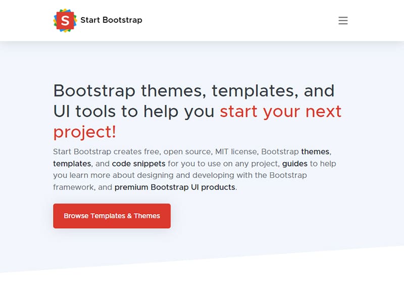 免費網頁模板 - 使用 Start Bootstrap就能下載免費的 Bootstrap 模板