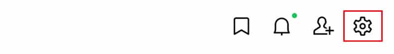 LINE主頁上的設定。