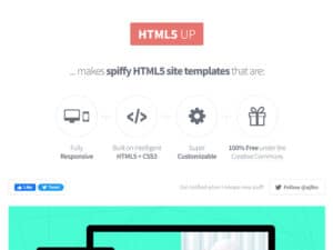 免費網頁模板 - 建站福音！html5up收錄28種網頁模板免費下載使用