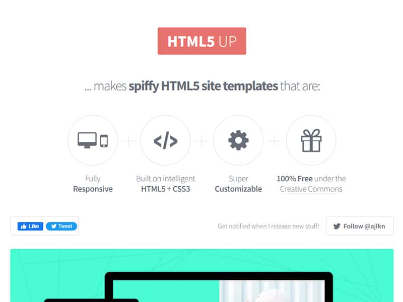 免費網頁模板 - 建站福音！html5up收錄28種網頁模板免費下載使用